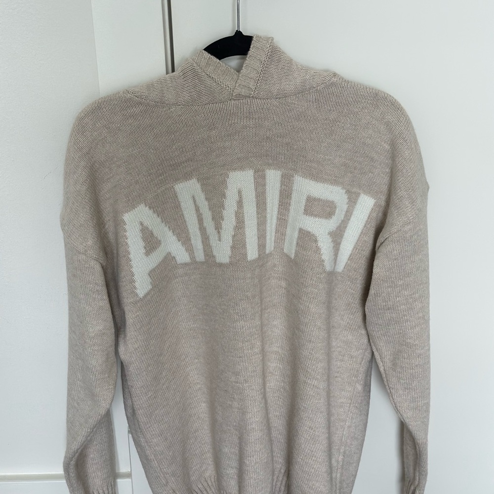 AMIRI Cream Knit Pullover